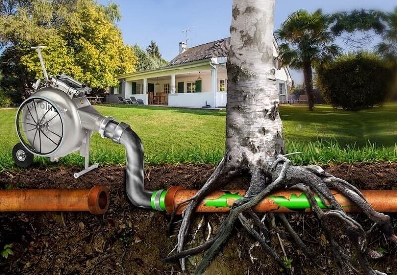 Tree root damage in Sydney pipes - before and after relining